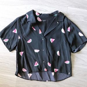 Rails women’s crop button up